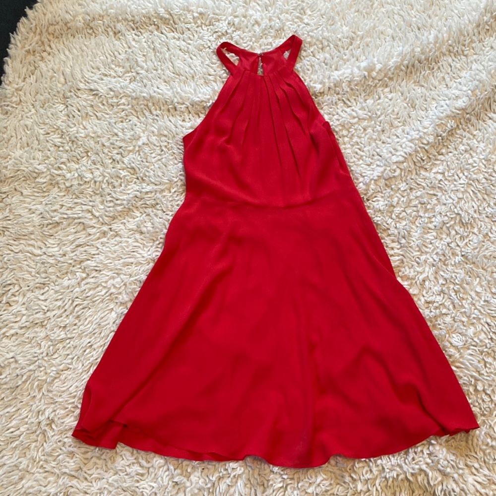 Red cocktail dress